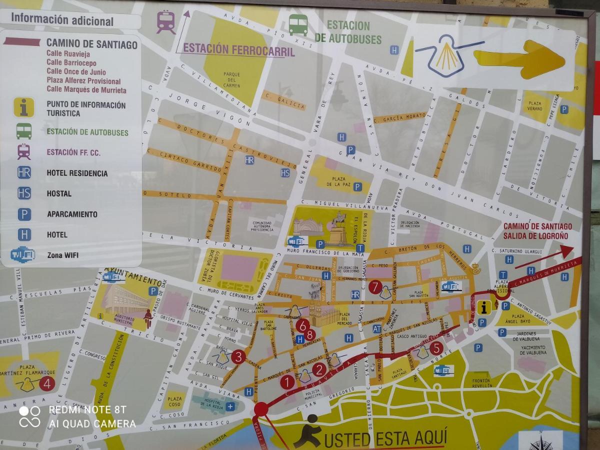 Gonzalo De Berceo 15 " Calidad-Sobrio" And " Free Private Parking " Apartment โลโกรโญ ภายนอก รูปภาพ